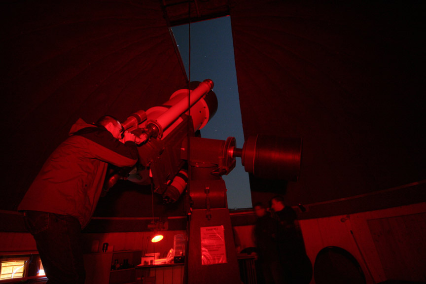 Beobachtung am großen Teleskop