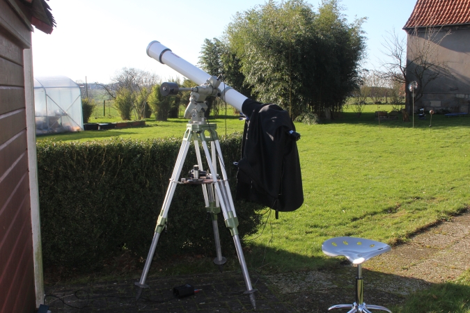 Teleskop für Weiss-Licht, 2018, Aufnahme Werner Wöhrmann