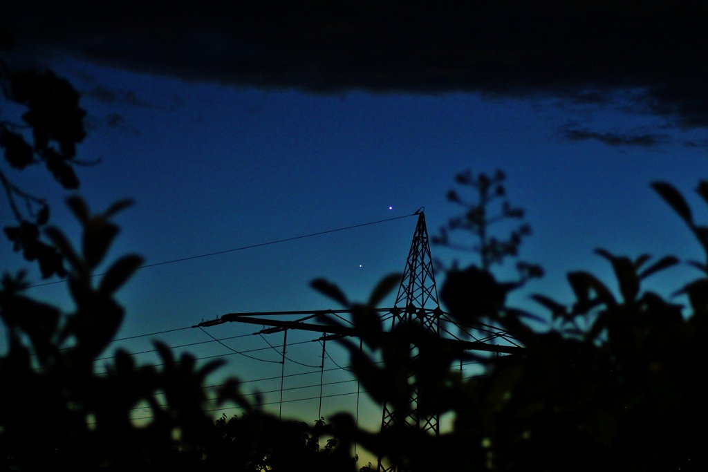 Venus und Jupiter