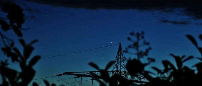 Venus und Jupiter