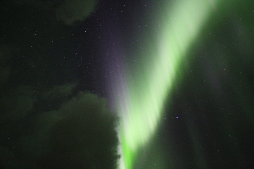 Polarlicht bei Borganes, 7.10.2015, Foto: Gerold Holtkamp