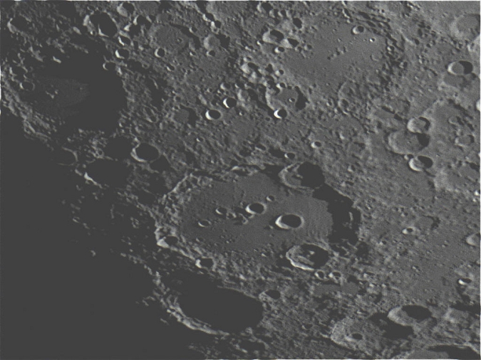 Mond, Clavius, Aufnahme: Werner Wöhrmann, 26.5.2019