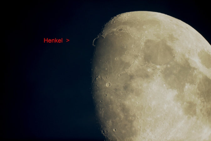 Mond, Lunarer Henkel, Aufnahme: Werner Wöhrmann, 26.5.2019