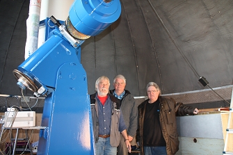 Anstrich Teleskopmontierung, Nov. 2018, Aufnahme Gerold Holtkamp