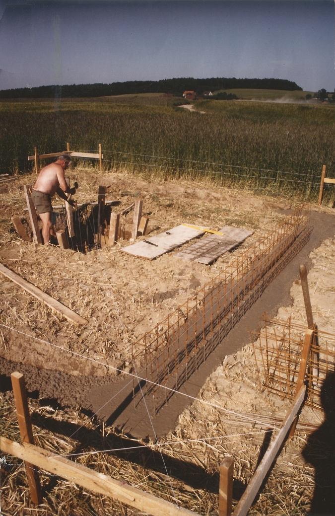 Bau der Sternwarte des NVO, 1986