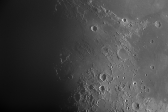 Mond mit lunarem V, 11.5.2019, Aufnahme: Martin Steinbeißer