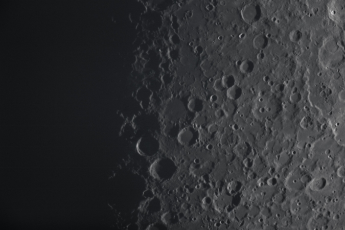 Mond mit lunarem X, 11.5.2019, Aufnahme: Martin Steinbeißer