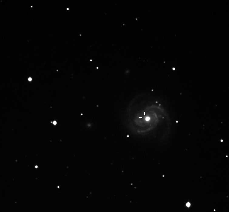 Supernova SN 2019ehk in M100, 4.5.2019, Aufnahme: Thomas Grunge