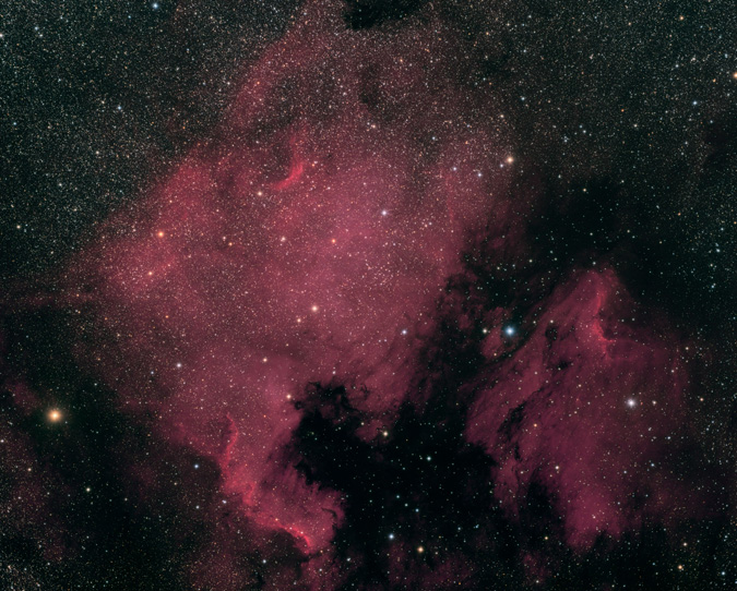 NGC 7000 - Nordamerika-Nebel, Aufnahme Aug. 2019, Burkhard Lührmann