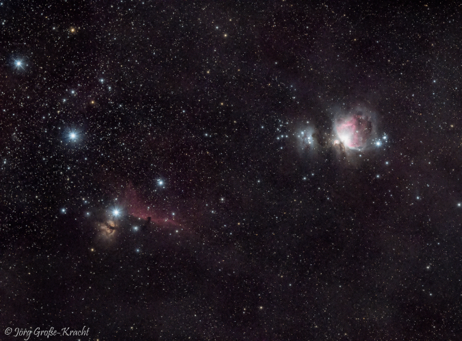Großer Orion-Nebel M42 und Umgebung, 22.3.2020, Jörg Große-Kracht