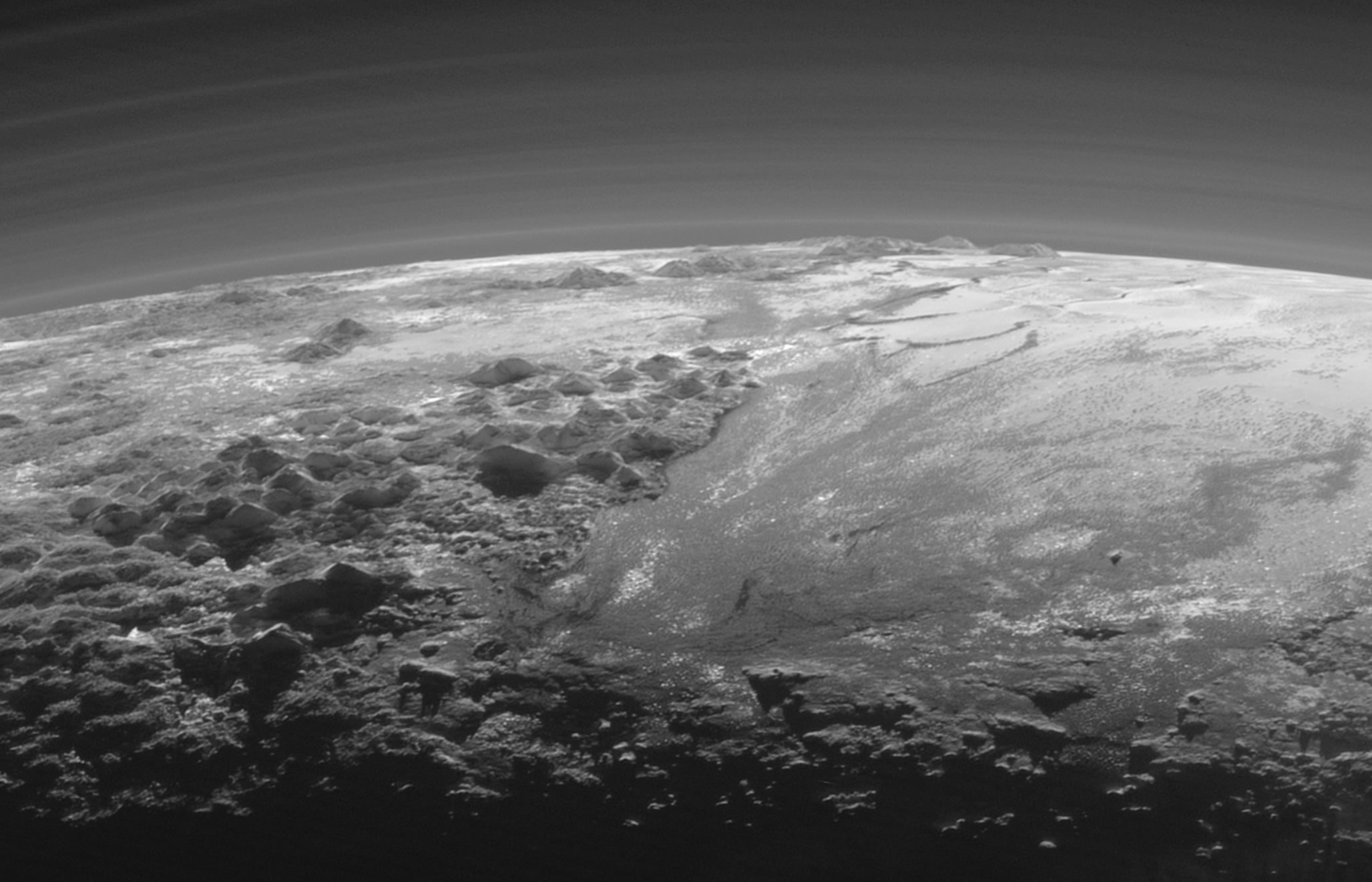 Pluto, 14. Juli 2015, Quelle: NASA
