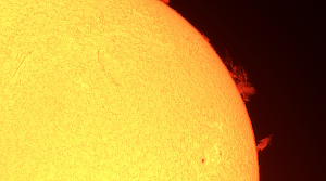Sonne, h-alpha, 23.4.2023, Thomas Kunzemann