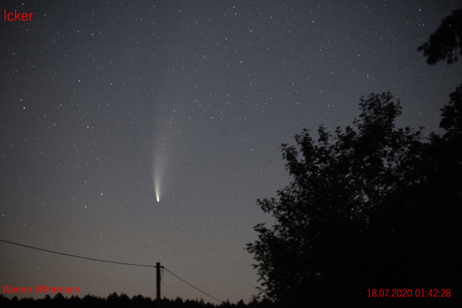 Komet C/2020 F3 Neowise,18.7.2020, Aufnahme: Werner Wöhrman