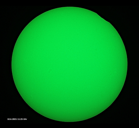 Sonnefinsternis 10.6.2021, Aufnahmen: Werner Wöhrmann