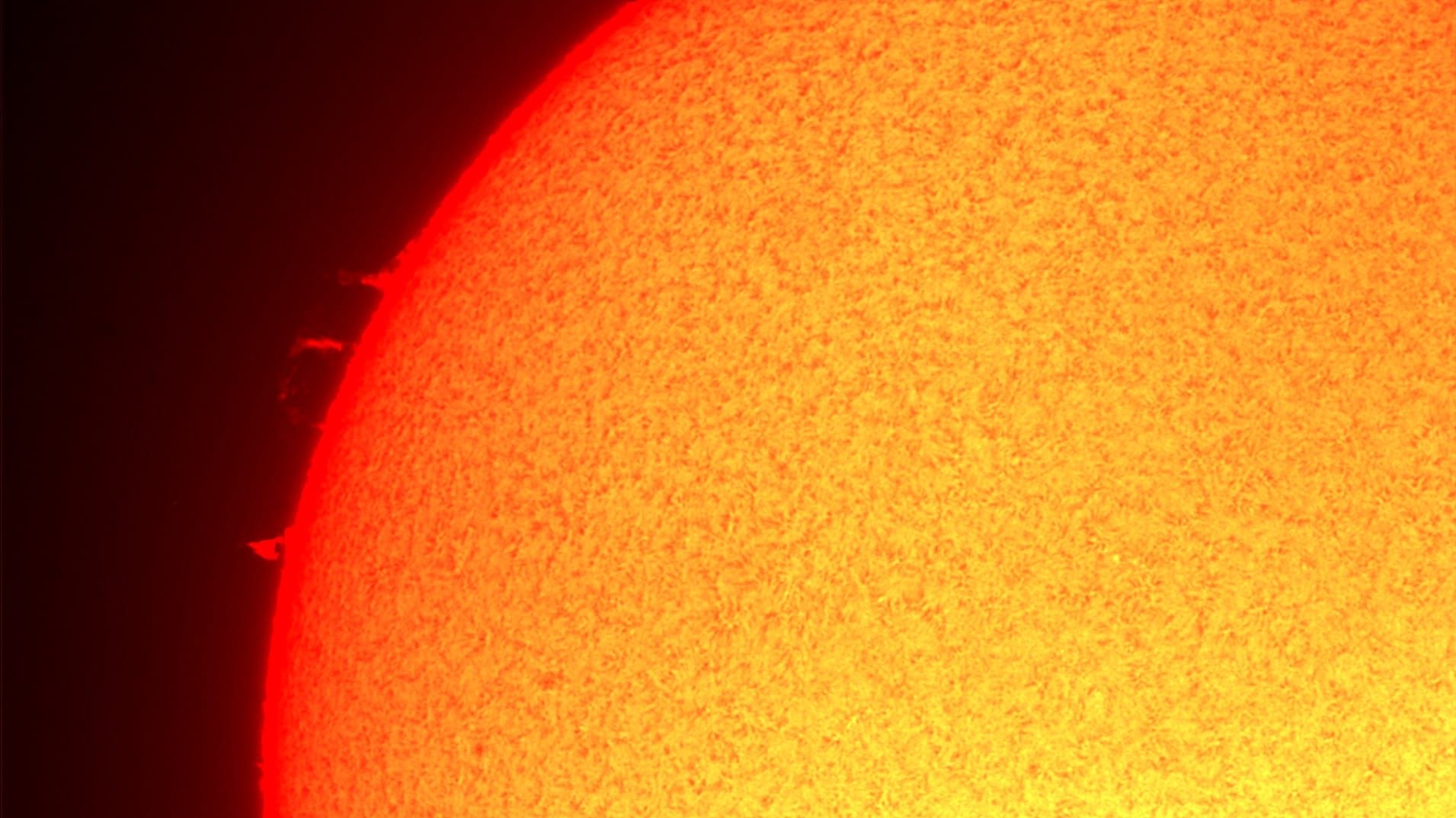 Sonne in H-Alpha, 2.8.2021, Thomas Kunzemann